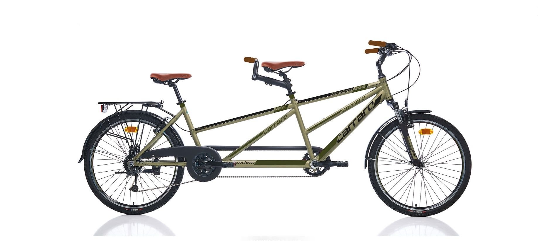 Carraro Due Tandem Unısex 470h/420h V 27 Vites 26 Jant Mat Yeşil Siyah Haki Kahverengi