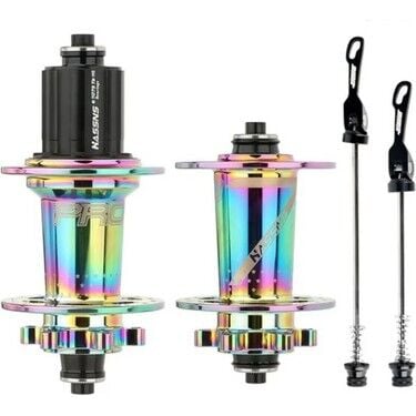 Hassns Pro 7 Rainbow Ön Arka Yüksek Hub Sesli 32 Delikli Göbek Seti Rulmanlı