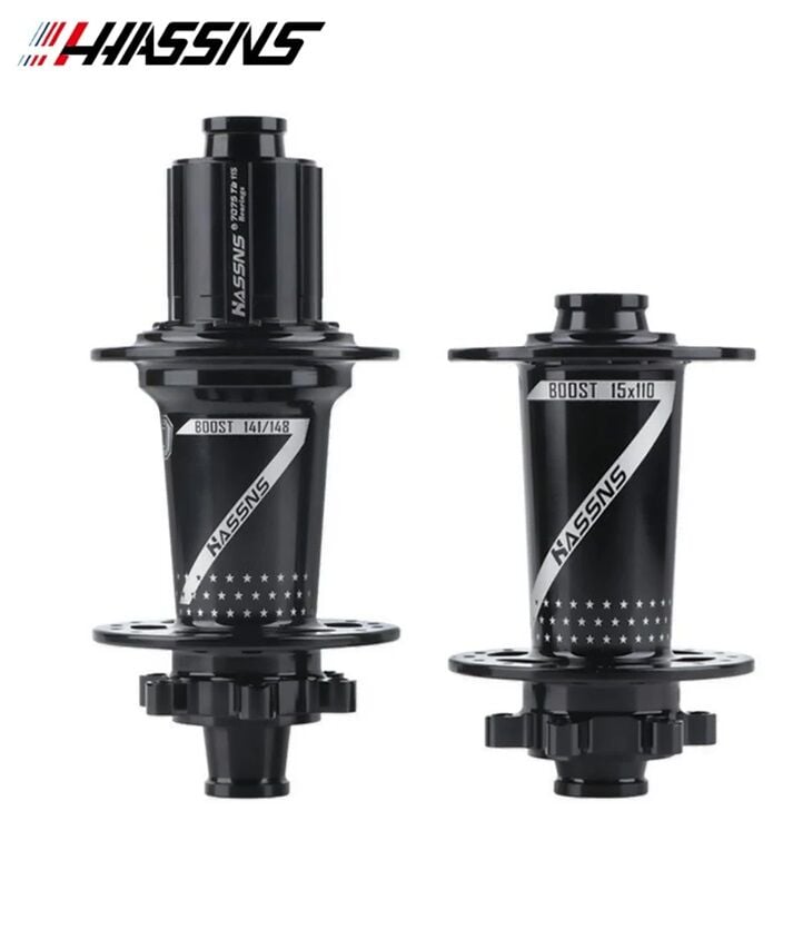 Hassns Pro 7 Siyah Ön Arka Yüksek Hub Sesli 32 Delikli Göbek Seti Rulmanlı