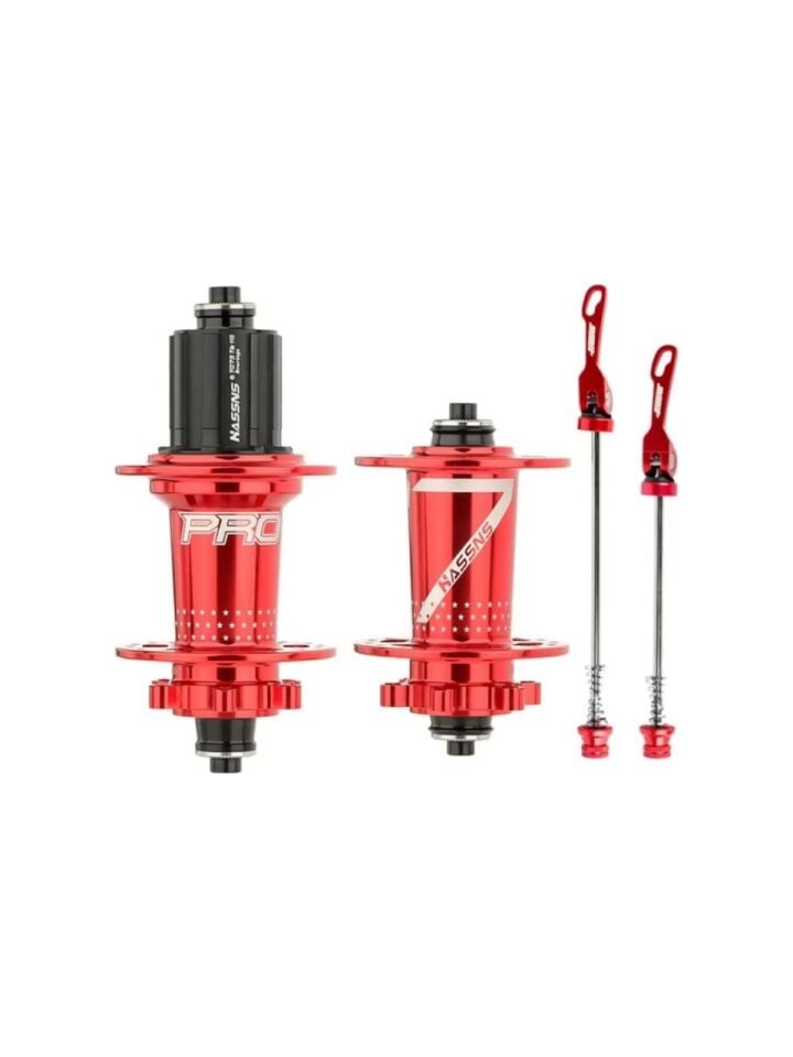 Hassns Pro 7 Kırmızı Ön Arka Yüksek Hub Sesli 32 Delikli Göbek Seti Rulmanlı