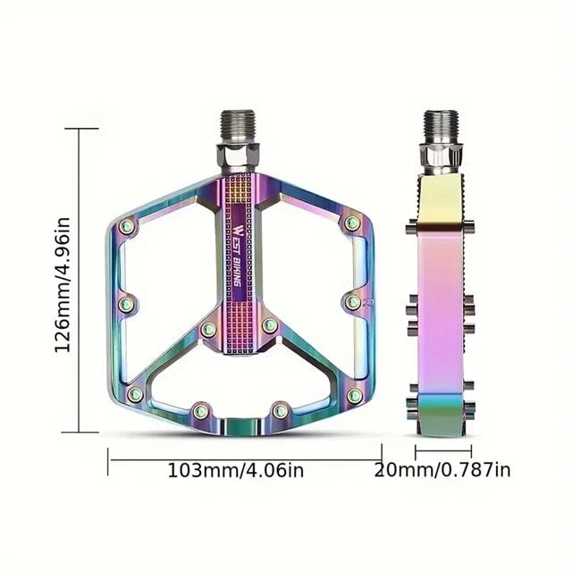 Rainbow Alüminyum Platformlu Rulmanlı Bisiklet Pedalı
