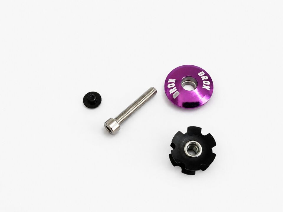Asistan Drox HC100 Top Cap Set | Rainbow | Alüminyum Gidon Boğazı Üst Kapak Seti