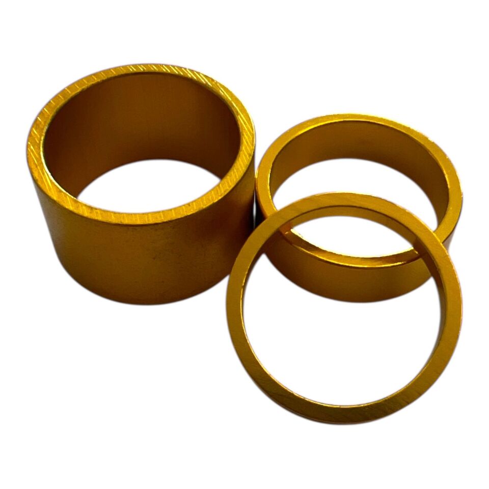 Asistan Drox SP100 Spacer Kit | Mavi, Kırmızı, Sarı, Mor ve Rainbow | Alüminyum Gidon Spacer Seti (3 Parça)