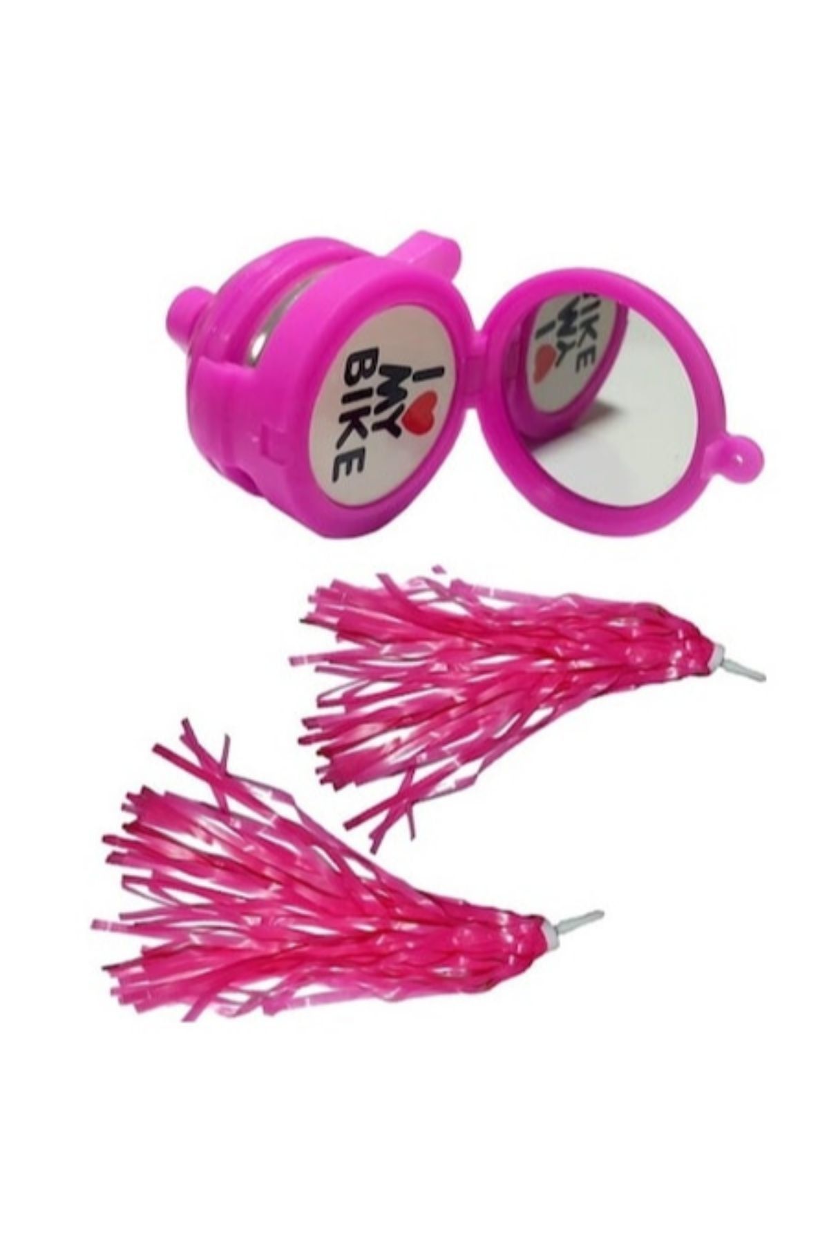 BİSİKLET PÜSKÜL AYNALI ZİL SET MAVİ VE PEMBE MAVİ