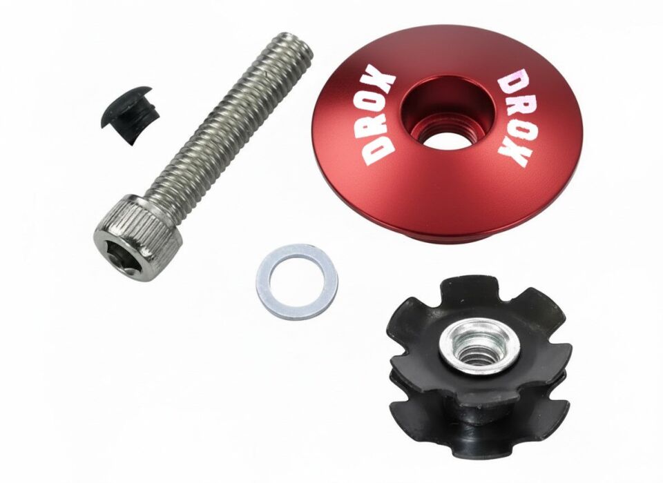 Asistan Drox HC100 Top Cap Set | Mavi, Kırmızı, Sarı ve Mor | Alüminyum Gidon Boğazı Üst Kapak Seti
