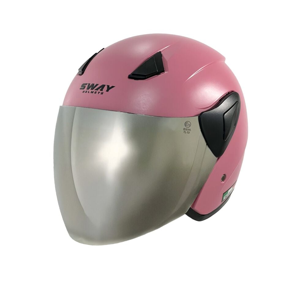 SWAY SW 733 Pembe Yarım Kask L BEDEN