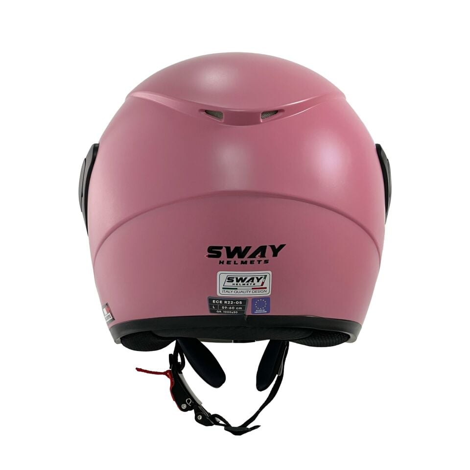SWAY SW 733 Pembe Yarım Kask L BEDEN