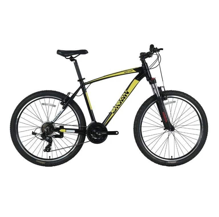 Bisan Mtx 7100 - 29 Jant Dağ Bisikleti 17'' 43cm (L) Kadro -Mat Siyah Sarı