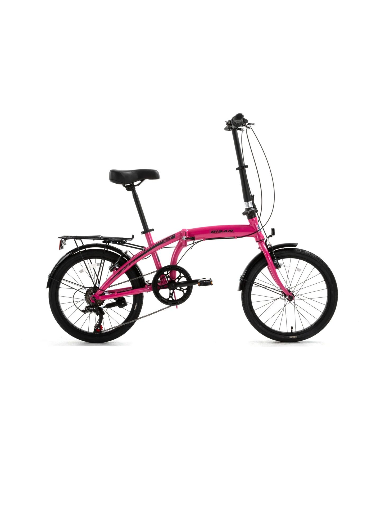 BİSAN TWİN S 6 VİTES 20 JANT KATLANABİLİR BİSİKLET METAİLK PEMBE