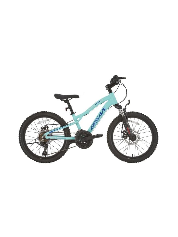 Bisan Kdx 2500 D - 20 Jant 11'' 28 Cm Kadro 21 Vites Çocuk Bisikleti - Turkuaz Mavi Beyaz
