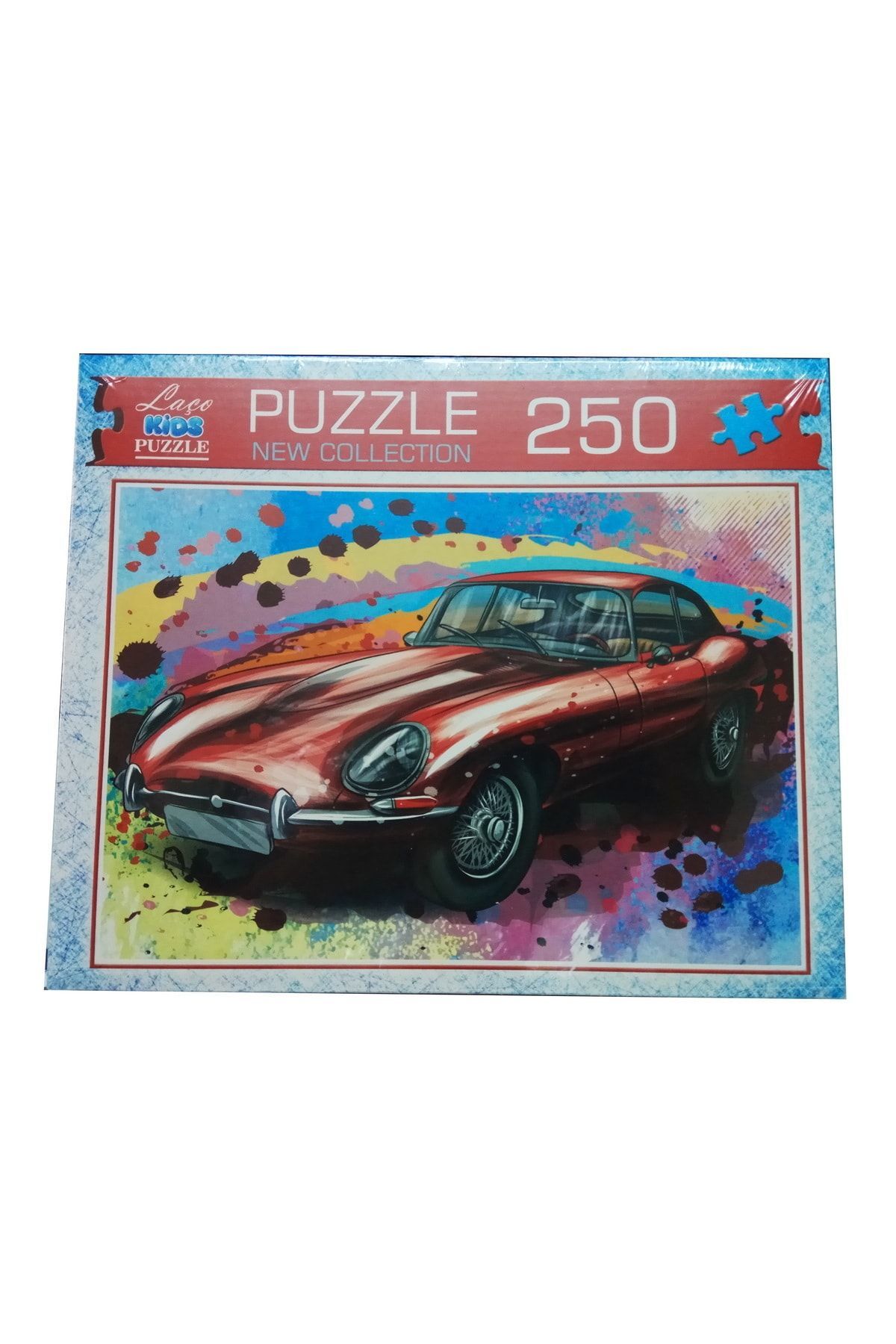 Kırmızı Jaguar Araba 250 Parça Puzzle Yapboz