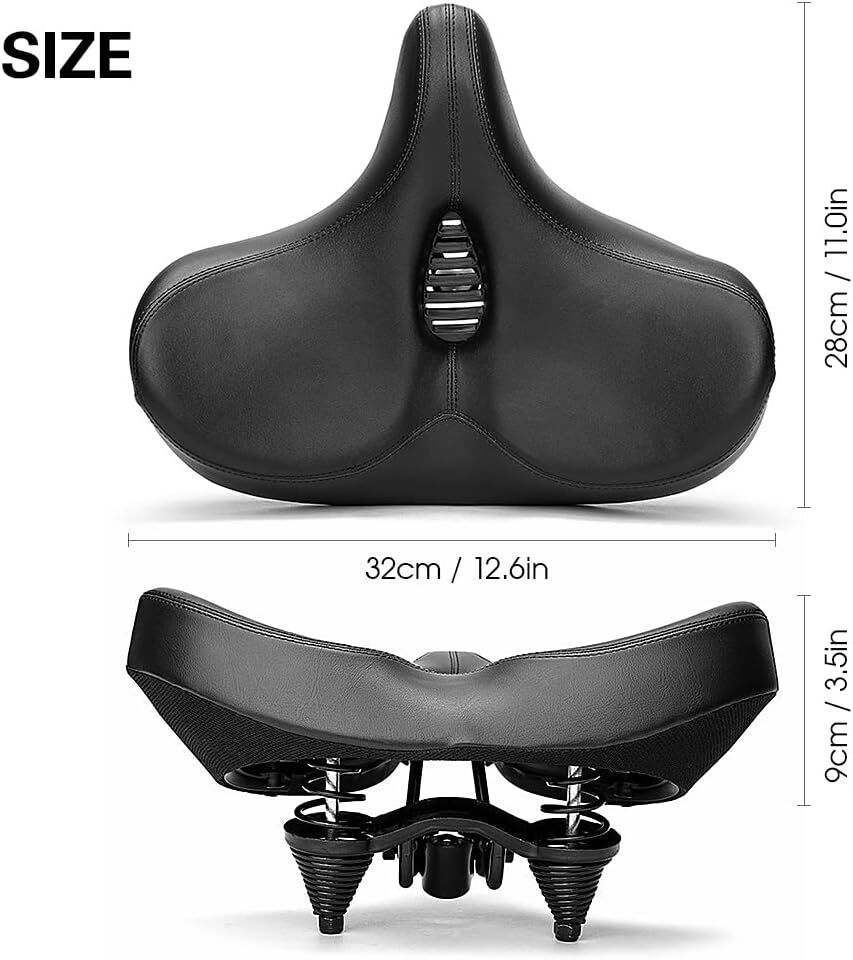 Bisiklet Ultra Geniş Rahat Yumuşak Yaylı Sele Koltuk Bisiklet Koltuğu Selesi 32x28