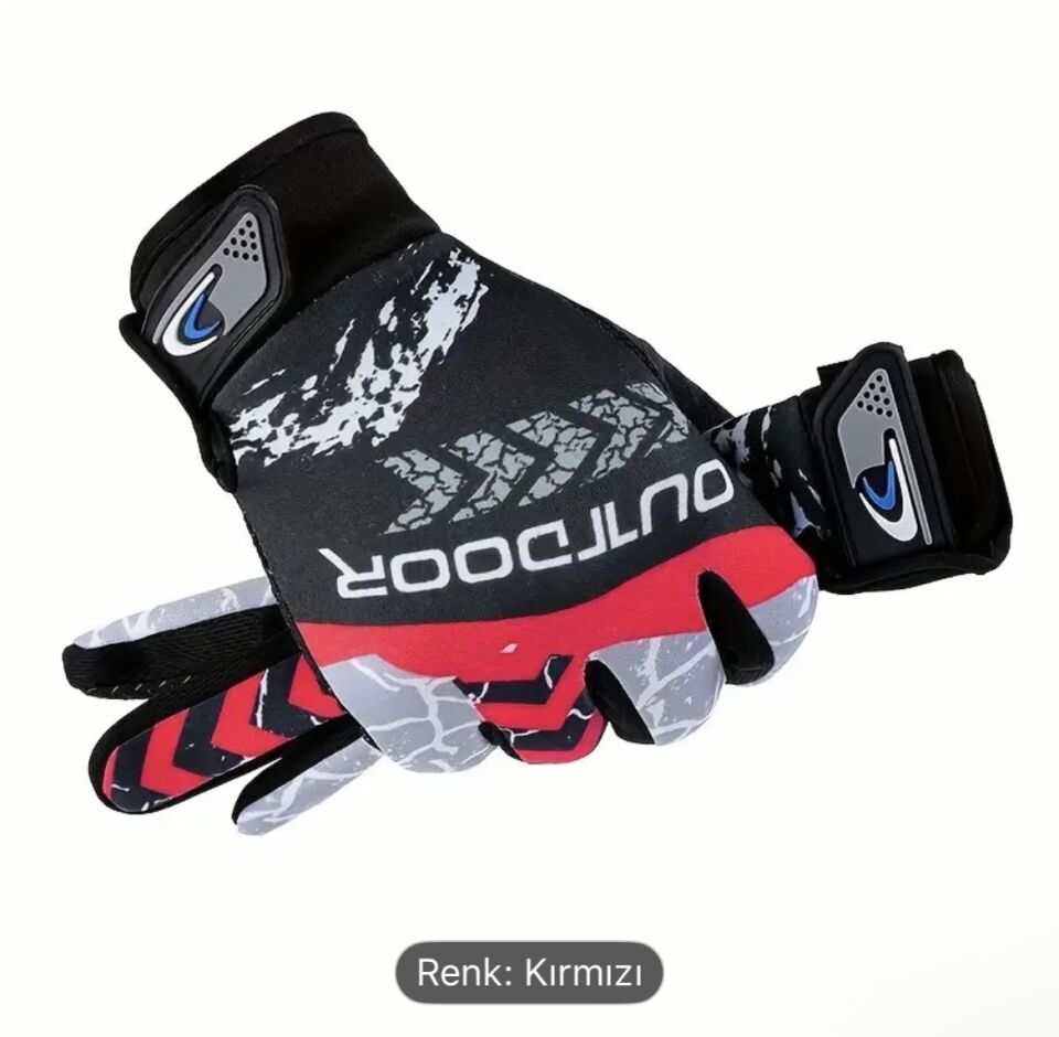 Rüzgar Geçirmez Sıcak Dokunmatik Ekran Spor Eldivenleri - Bisiklet, Yürüyüş ve Kayak için XBYC HJ 1504 Kros Eldiven