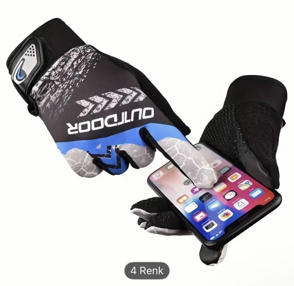 Rüzgar Geçirmez Sıcak Dokunmatik Ekran Spor Eldivenleri - Bisiklet, Yürüyüş ve Kayak için XBYC HJ 1504 Kros Eldiven