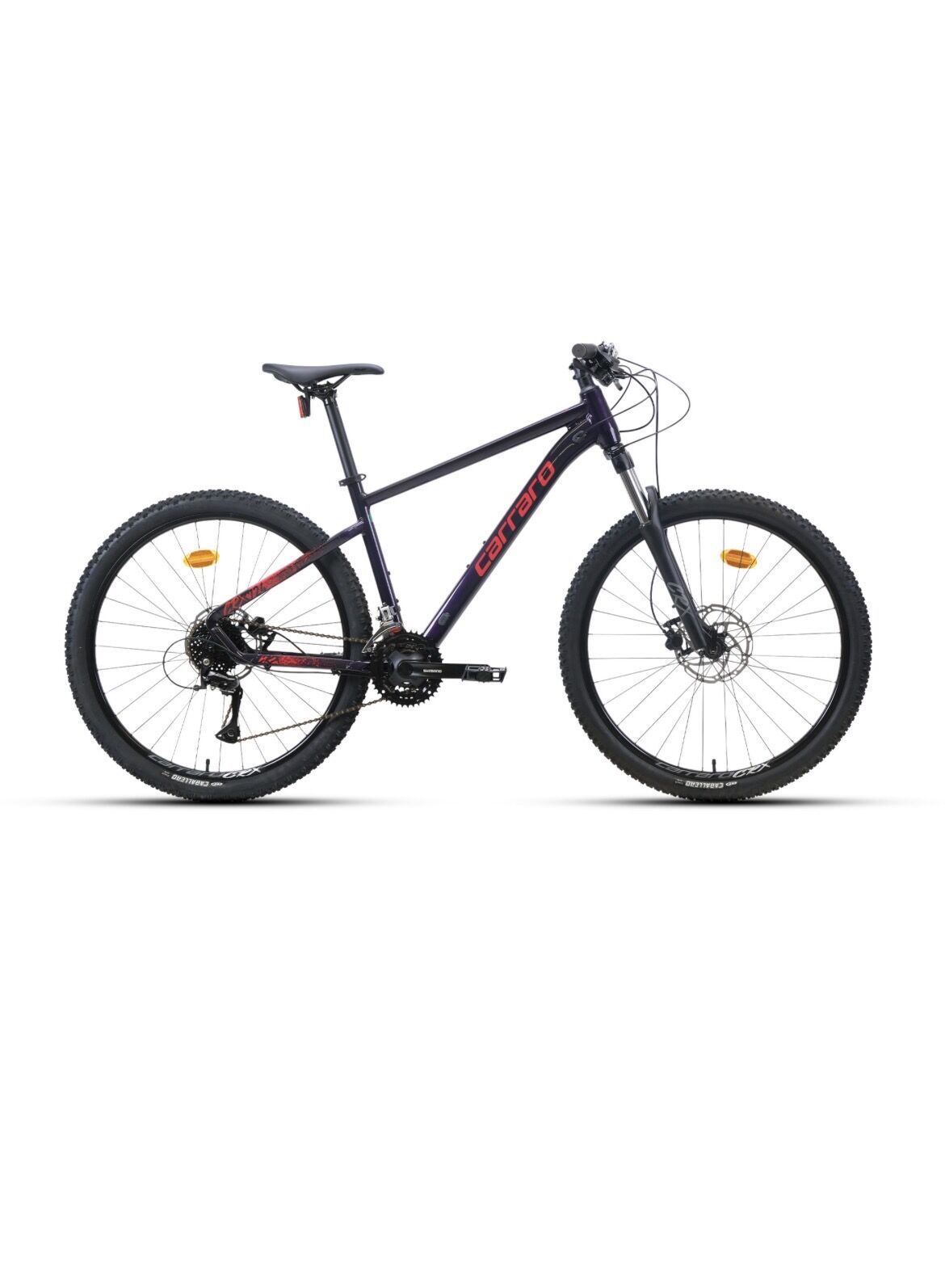 CARRARO CRX 724 27.5 JANT DAĞ BİSİKLETİ 360H 24-V HD KARANLIK MOR-KIRMIZI