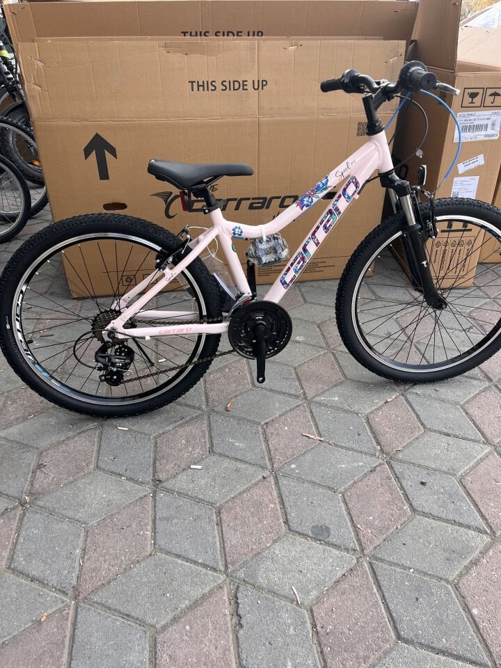 CARRARO SPEED 242 24 DAĞ BİSİKLETİ 21-V VB 360H BEYAZ-PEMBE-MOR-LİLA