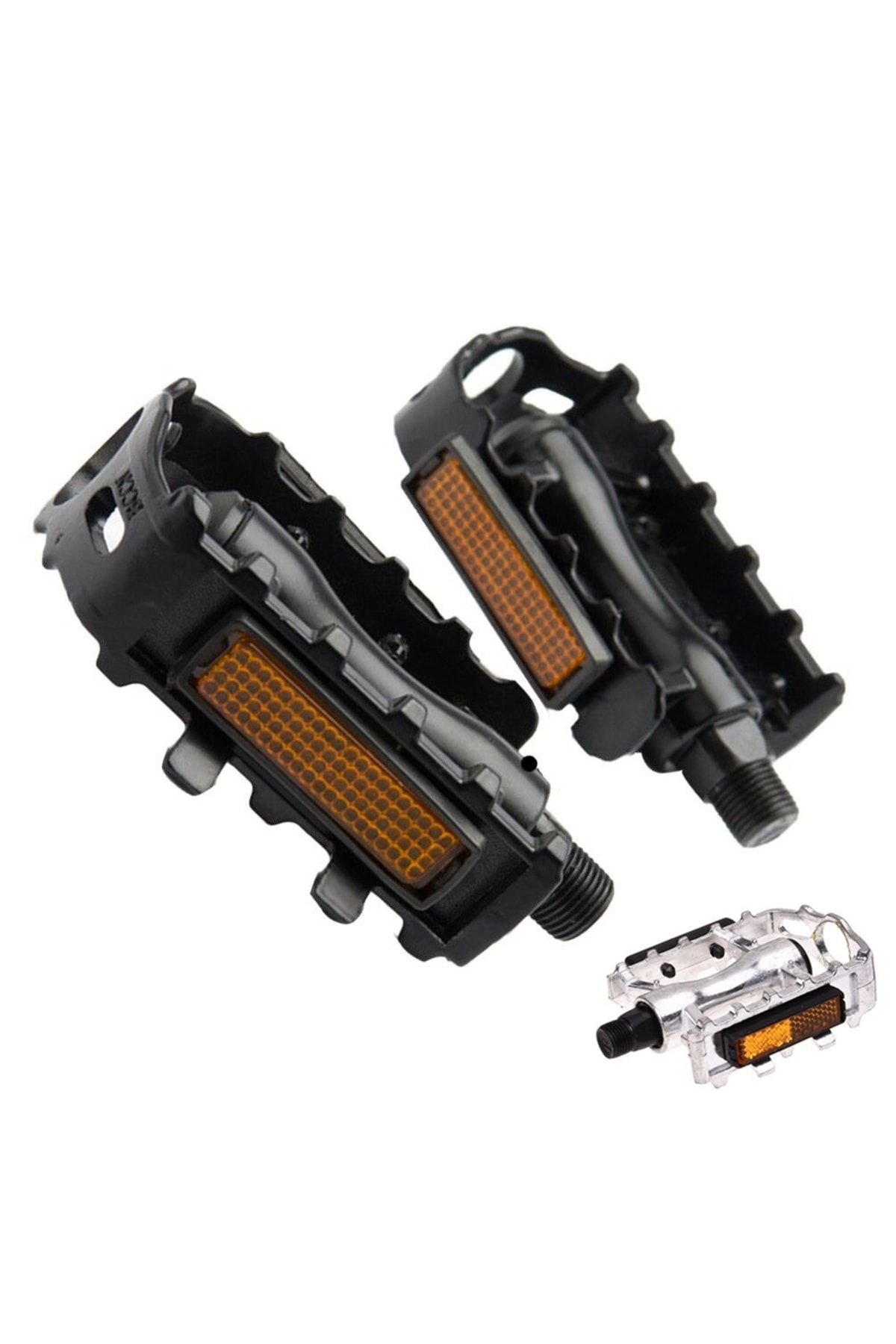 Bisiklet Reflektörlü Pedalı Sağ Sol Takım Pedal Seti