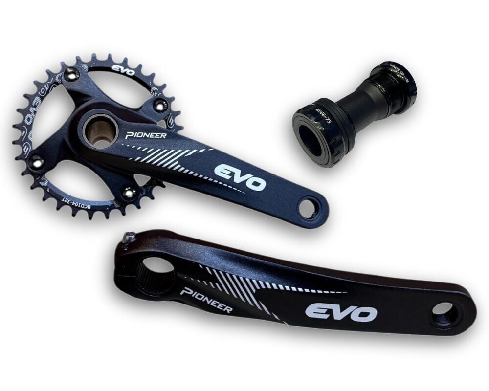 EVO AYNAKOL PİONEER SİYAH 32T 170MM KOL HOLLOWTECH GÖBEK DAHİL