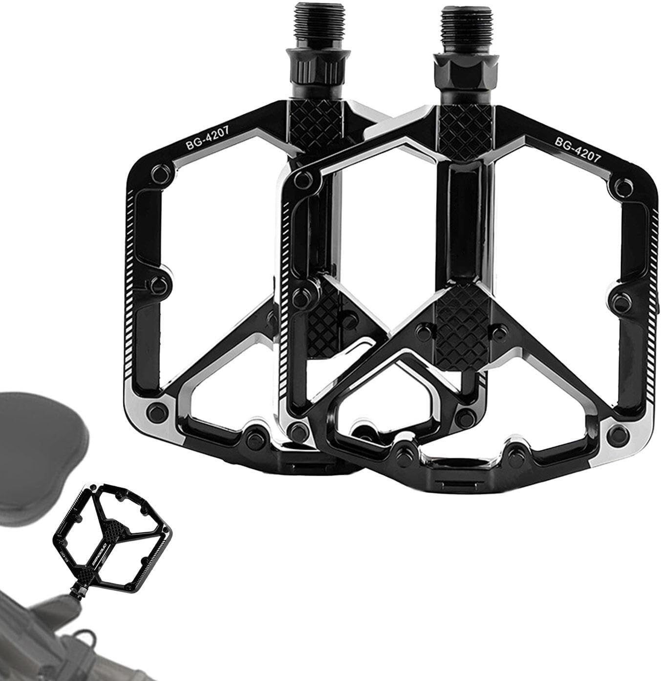 Forte   Gt   Alüminyum   Platform   Bisiklet   Pedalı   Siyah   XBYC-1807 BG-4207