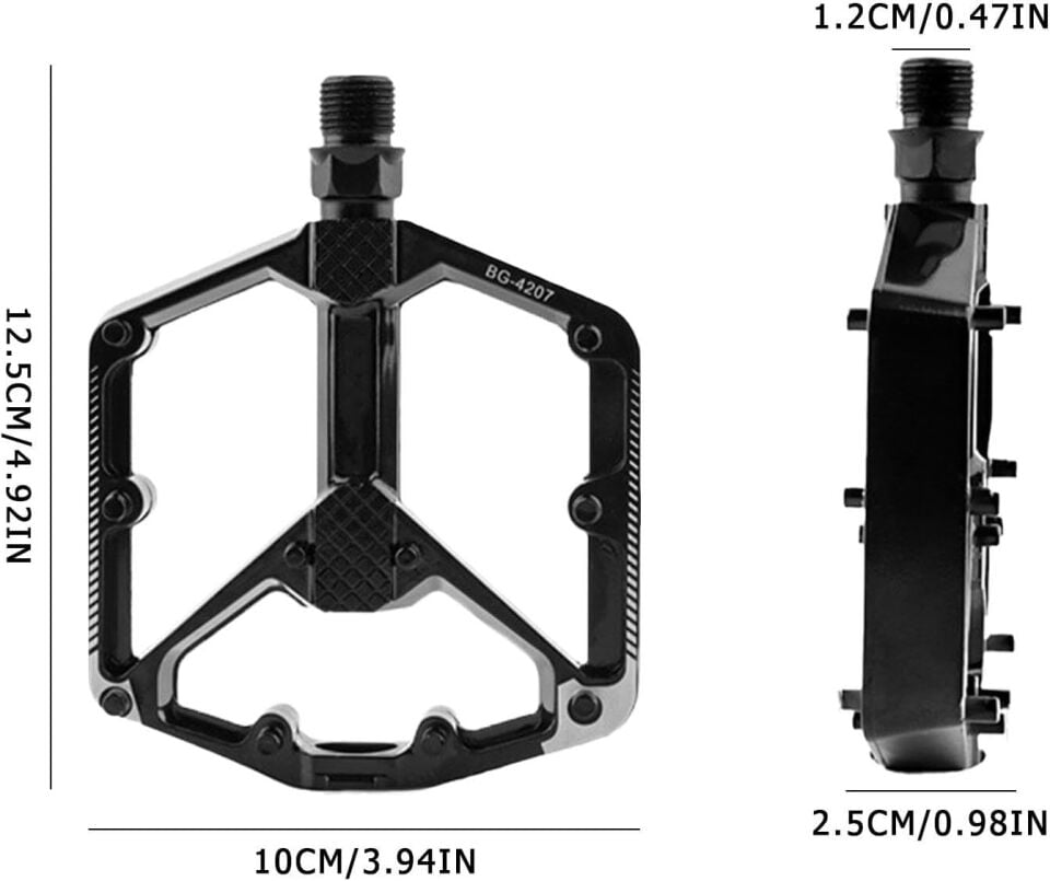 Forte   Gt   Alüminyum   Platform   Bisiklet   Pedalı   Siyah   XBYC-1807 BG-4207
