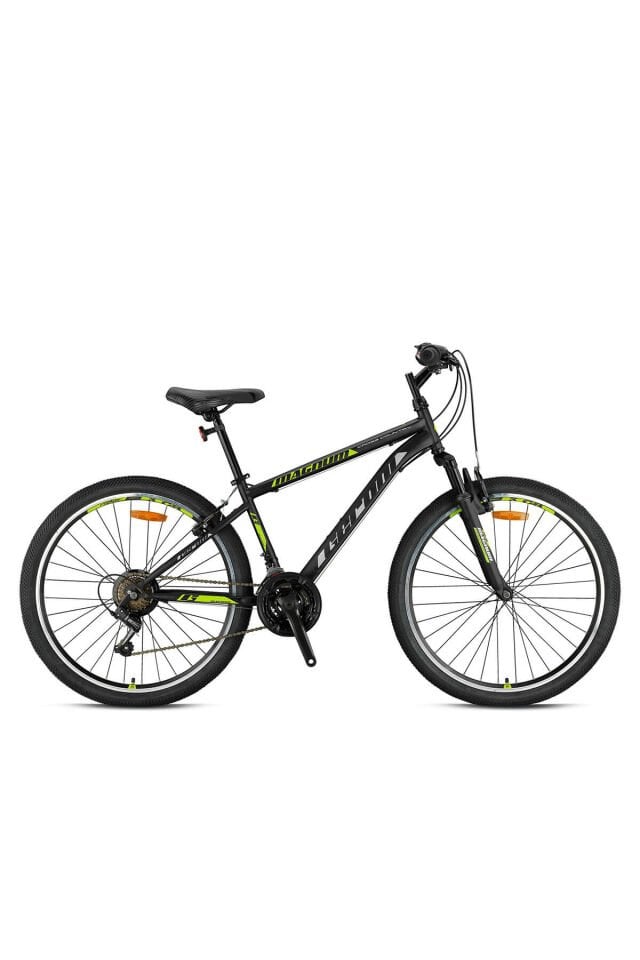 Geroni Magnum 24 Jant V Fren Shimano Koldan Vites Bisiklet MAT SİYAH GRİ YEŞİL