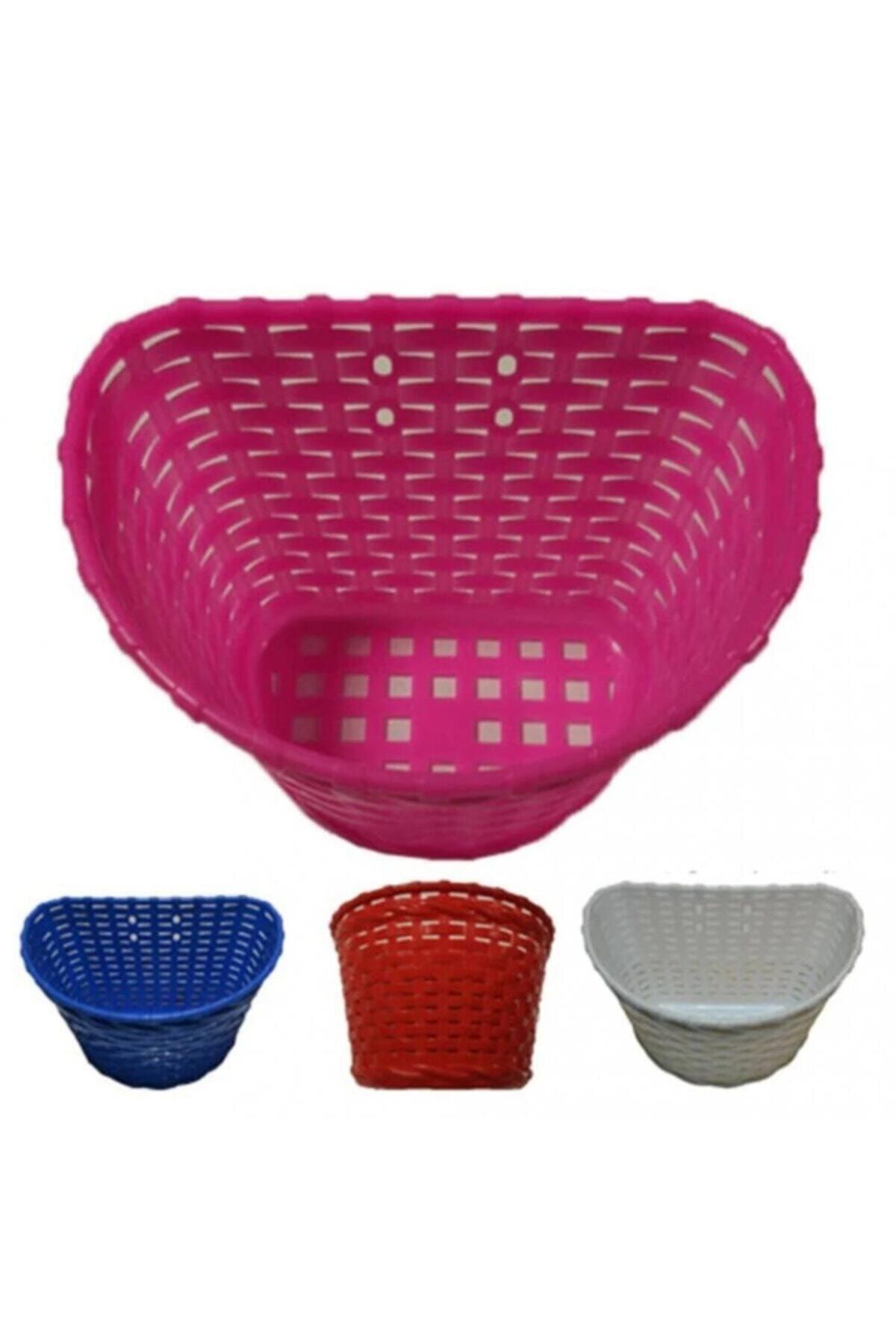 Bmx Uyumlu Bisiklet Plastik Baskı Ön Sepet 12-16-20 [kırmızı]