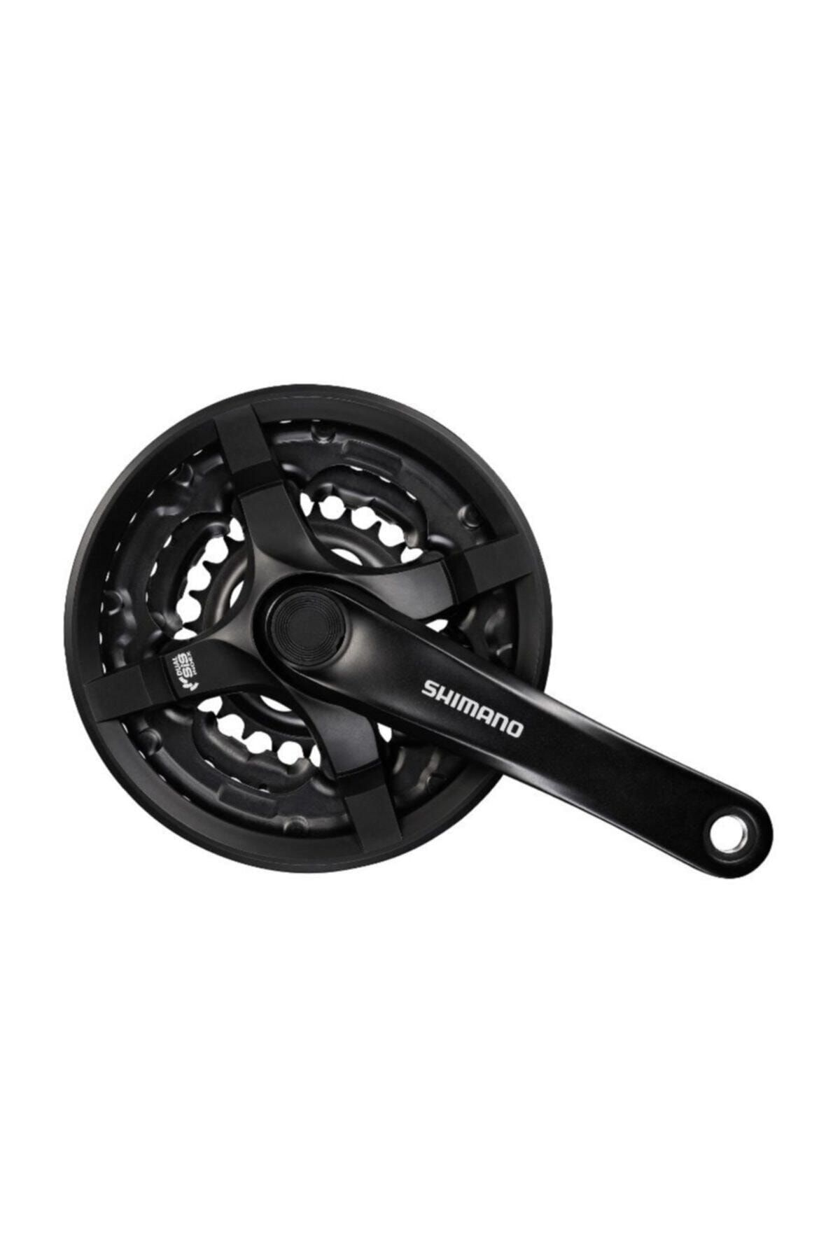Shimano Ty501 Tourney 6/7/8-vites 48/38/28t Aynakol, Siyah