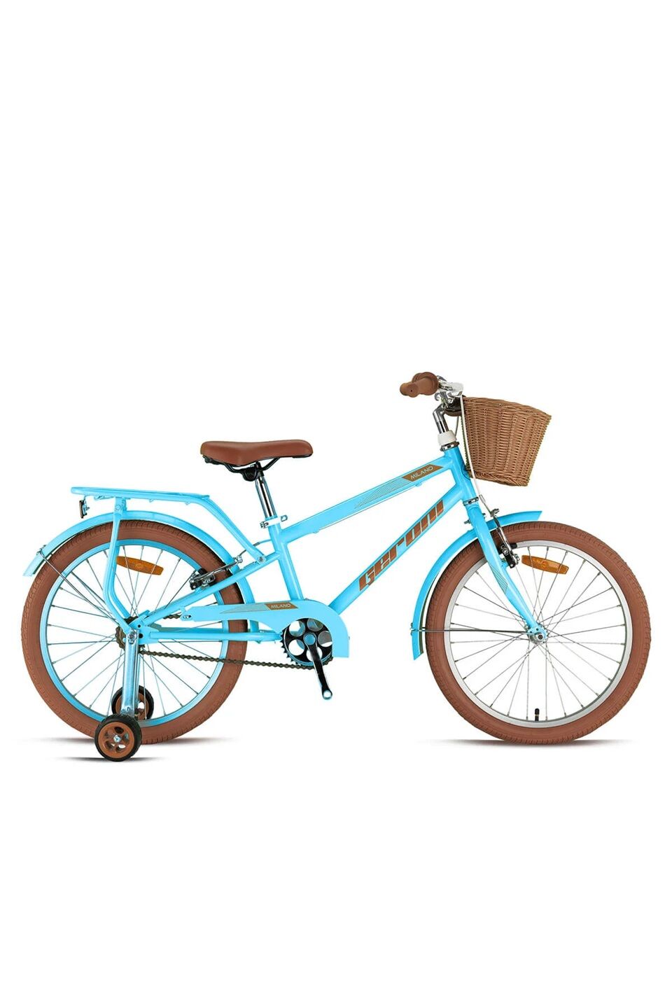 Geroni Milano 16 Jant Çocuk Bisikleti 2026 Model MAVİ - KAHVERENGİ