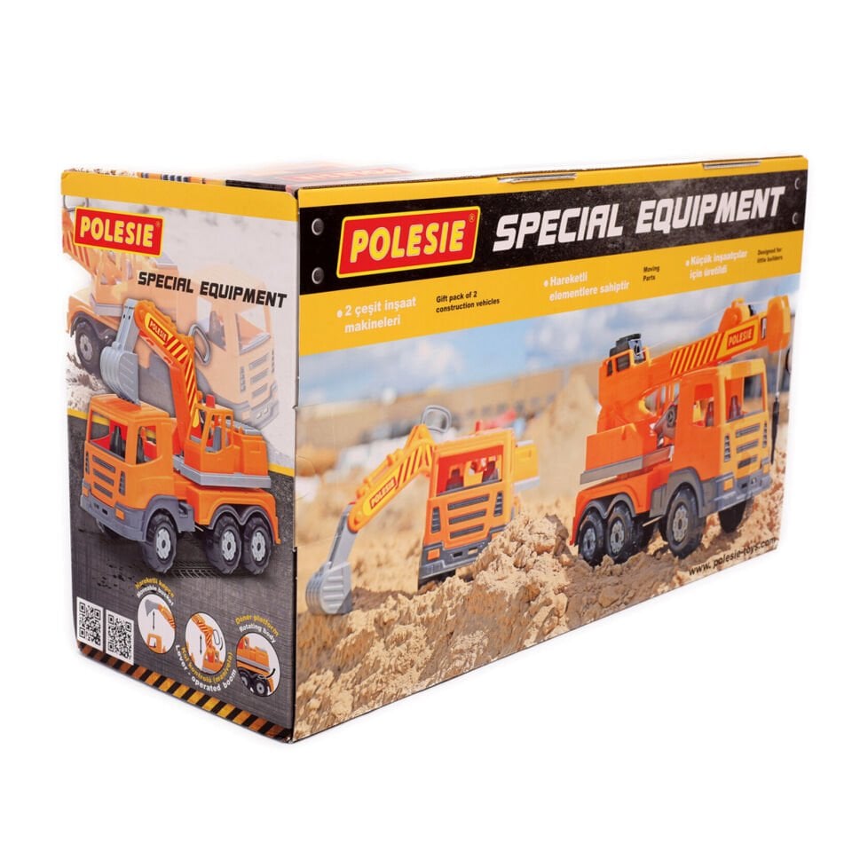 Polesie Oyuncak Prestij Kutuda Ekskavatör Aracı Kepçe