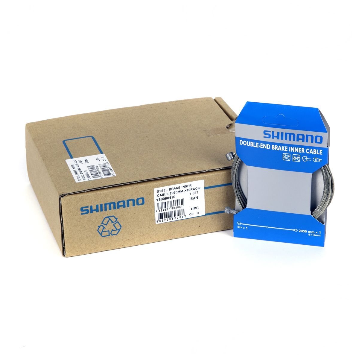 Shimano Double-End (çift başlık) Mtb-Yol Fren Teli 1.6X2050mm Kutulu(Y80098411)