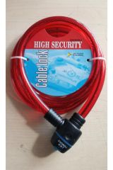 Zhongli Cable Lock 15x1500 Mm Boyunda Dayanıklı Bisiklet Ve Motor Kilidi
