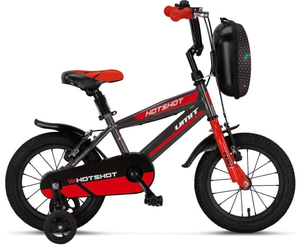 Ümit Hotshot 14 Jant Çocuk Bisikleti 1410 (80-100 cm arası boy) Antrasit Kırmızı
