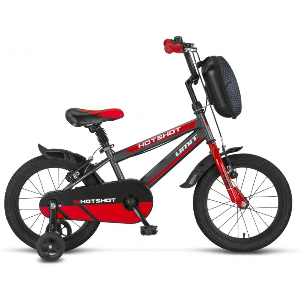 Ümit Hotshot 16 Jant Çocuk Bisikleti 1610 (100-120 Cm Arası Boy) Antrasit-Kırmızı