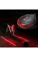 Bisiklet Lambası Lazer Şeritli Güvenlik Arka Stop Lamba Led Işık