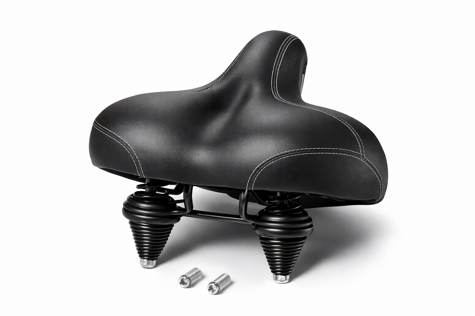 Geniş Yaylı Bisiklet sele Koltuğu - Konforlu, Yumuşak Pedli Şehir Dağ Mtb Elektrikli Bisiklet Suni Deri Su Geçirmez