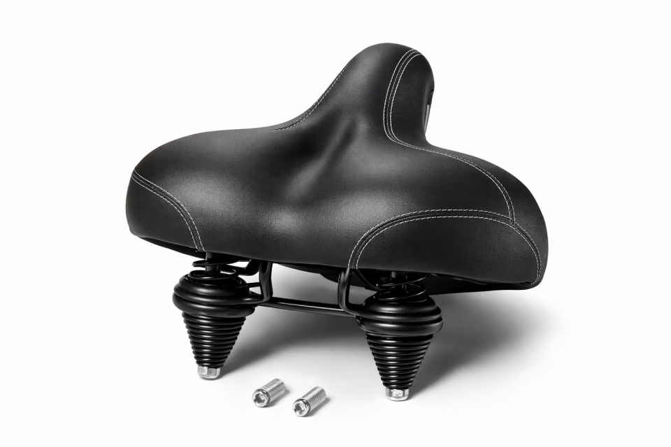 Geniş Yaylı Bisiklet sele Koltuğu - Konforlu, Yumuşak Pedli Şehir Dağ Mtb Elektrikli Bisiklet Suni Deri Su Geçirmez