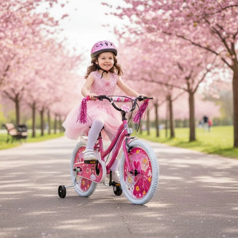 Ümit Princess - 20 Jant Sepetli Çocuk Bisikleti - Pembe