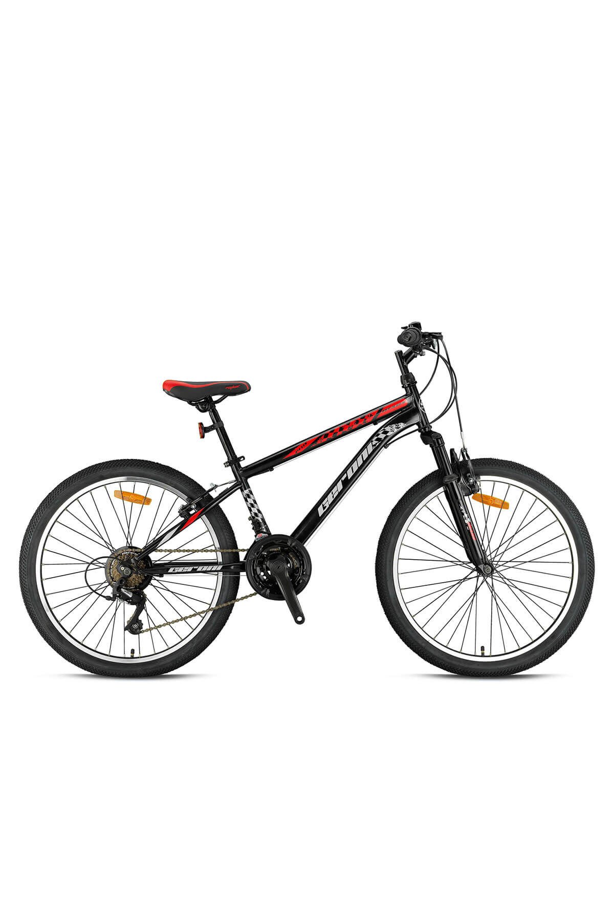 Geroni Mars Plus 24'' 21 Vites Mtb 13 Kadro 21 Vites Syah-gri Kırmızı