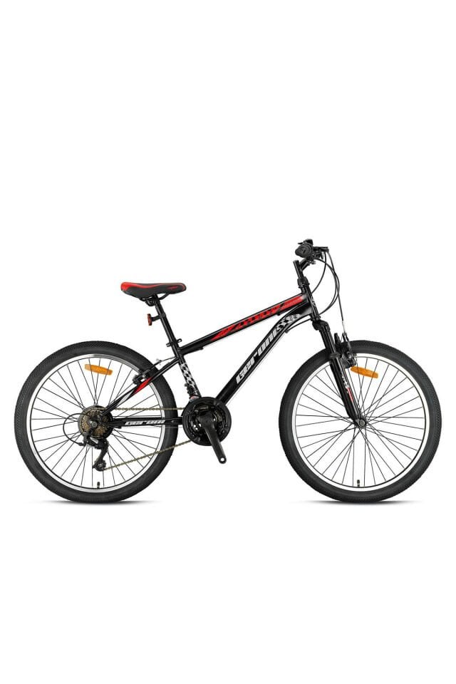 Geroni Mars Plus 24'' 21 Vites Mtb 13 Kadro 21 Vites Syah-gri Kırmızı