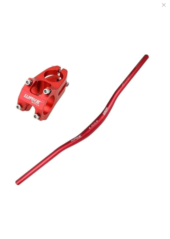 Wake 78cm Gidon+gidon Boğazı Takım (kırmızı) Waketakım renkli gidon