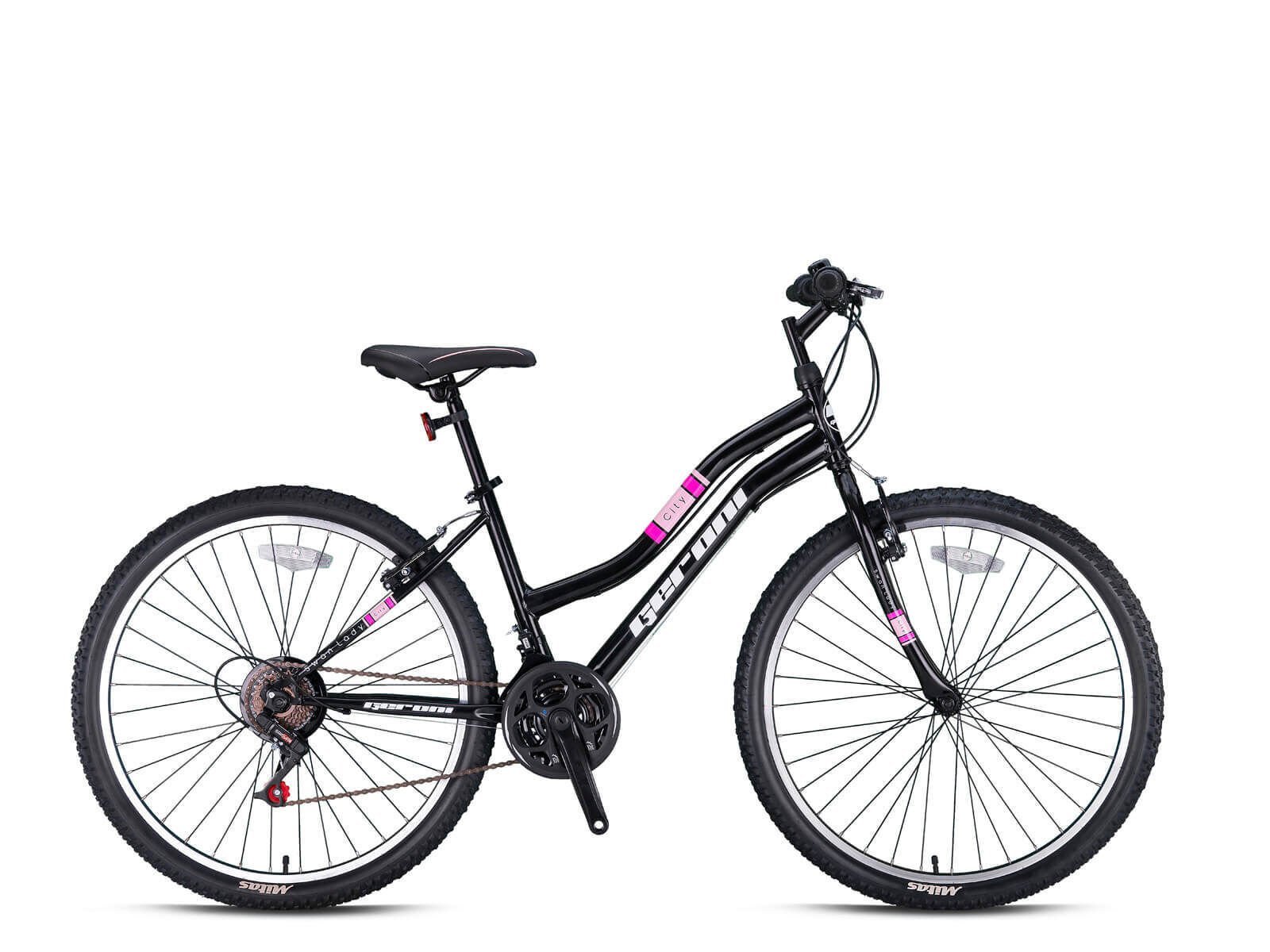 GERONİ SWAN LADY V FREN 26 JANT DAĞ BİSİKLETİ SİYAH EKRU PEMBE