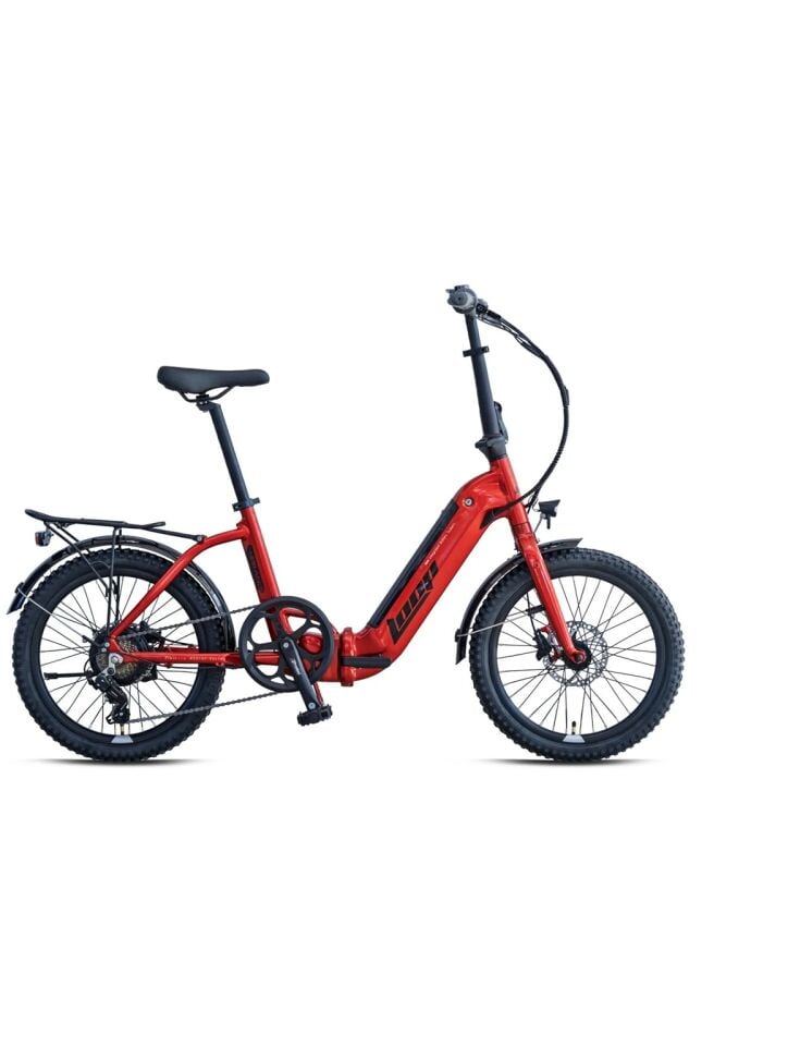 KRON LOOP URBAN HD FREN ELEKTRİKLİ KATLANIR BİSİKLET 2026 YENİ SEZON kırmızıGri/Siyah