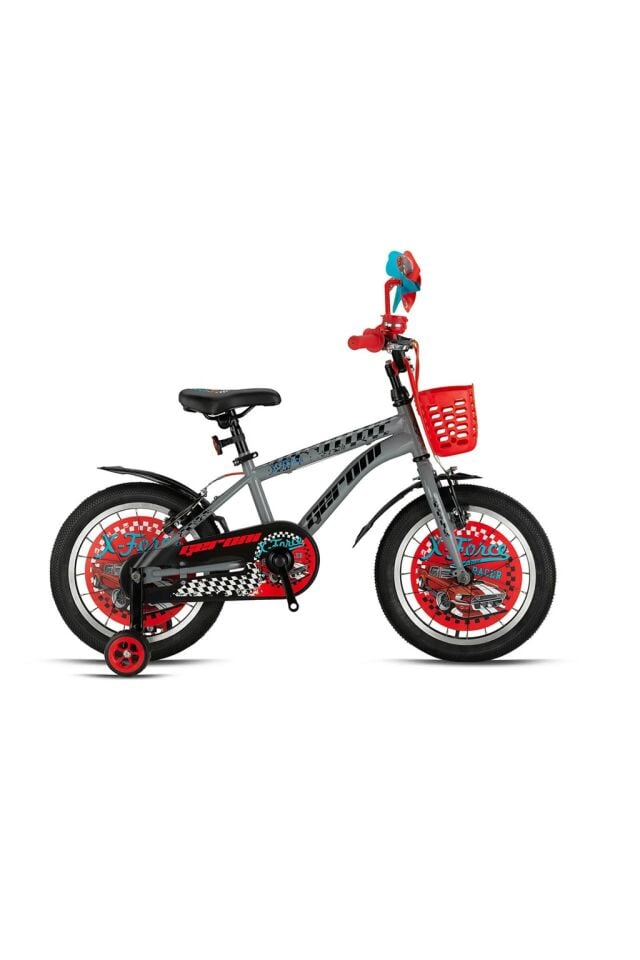 GERONİ X-FORCE 20 JANT ÇOCUK BİSİKLETİ NARDO GRİ-SİYAH-KIRMIZI