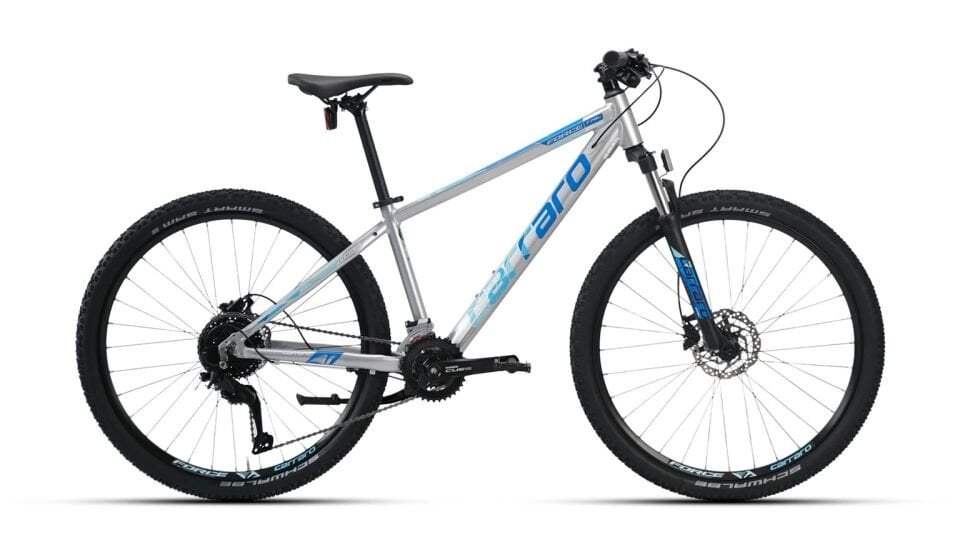 Carraro Force 770c Hd - 27.5 Jant 15'' 38cm (Xs - S) Kadro 18 Vites Dağ Bisikleti HD Gümüş - Mavi - Açık Mavi