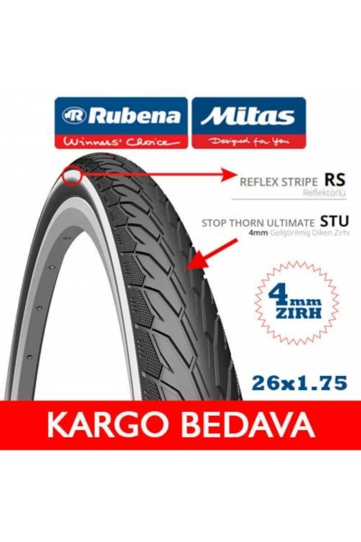 Flash Stop Thorn Ultimate 26x1.75 4mm Zırhlı Lastik