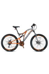 Ares 4.0 - 26'' Mtb - 16.5' - 21 Vites - Çift Amt - M.dısc - Mat Füme Neon Turuncu