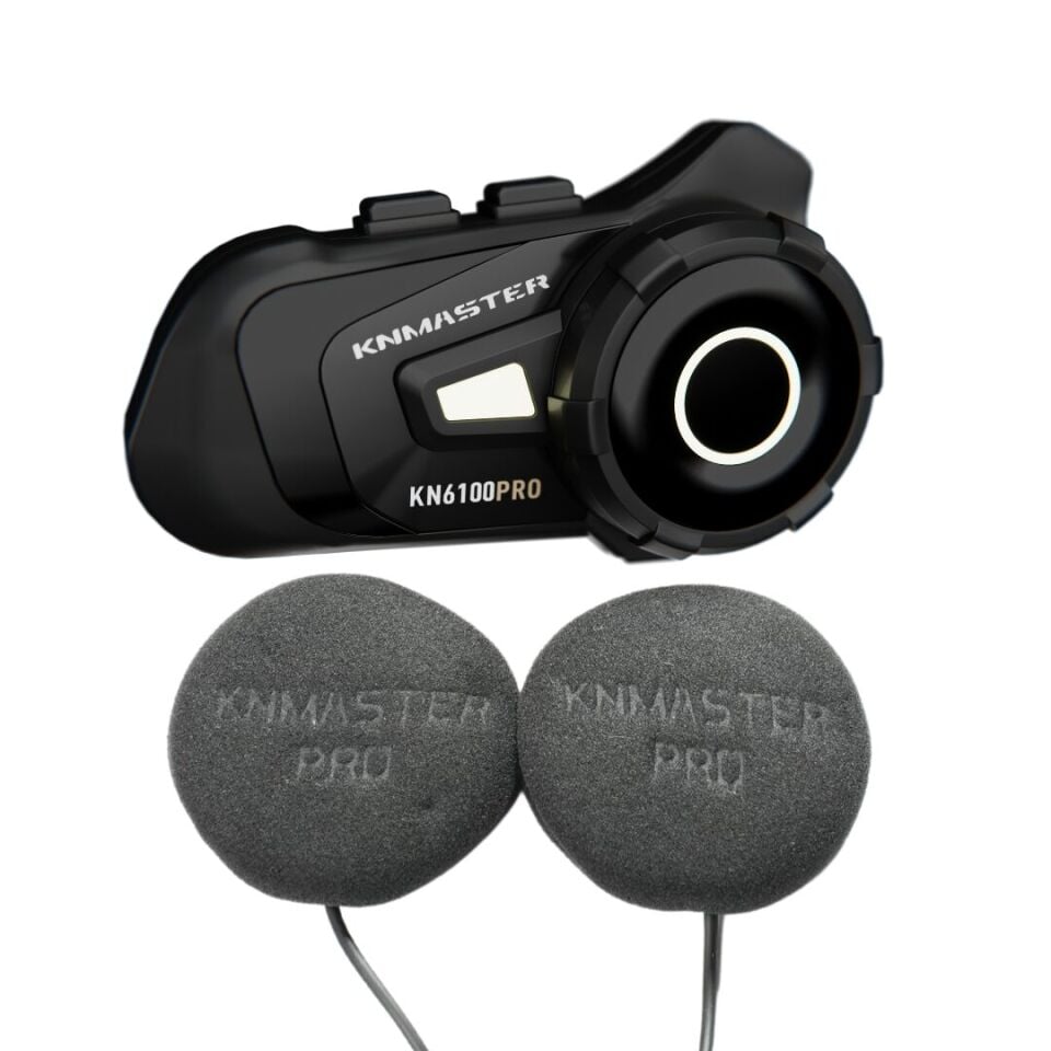 Knmaster KN6100 PRO Motosiklet Kask İnterkom Bluetooth Intercom Kulaklık Seti