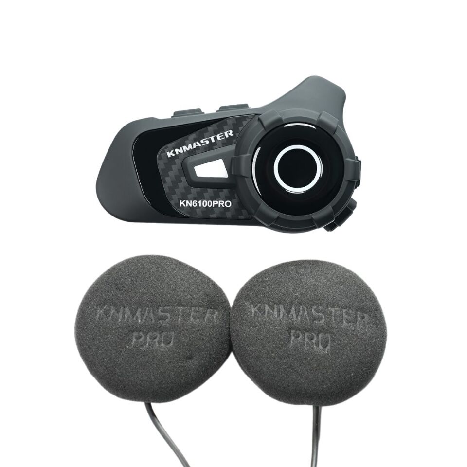 Knmaster KN6100 PRO Motosiklet Kask İnterkom Bluetooth Intercom Kulaklık Seti