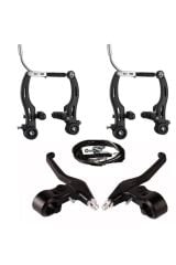 S-shine Bisiklet Fren Takımı Kol Dahil Ön Arka Set V-fren Takımı