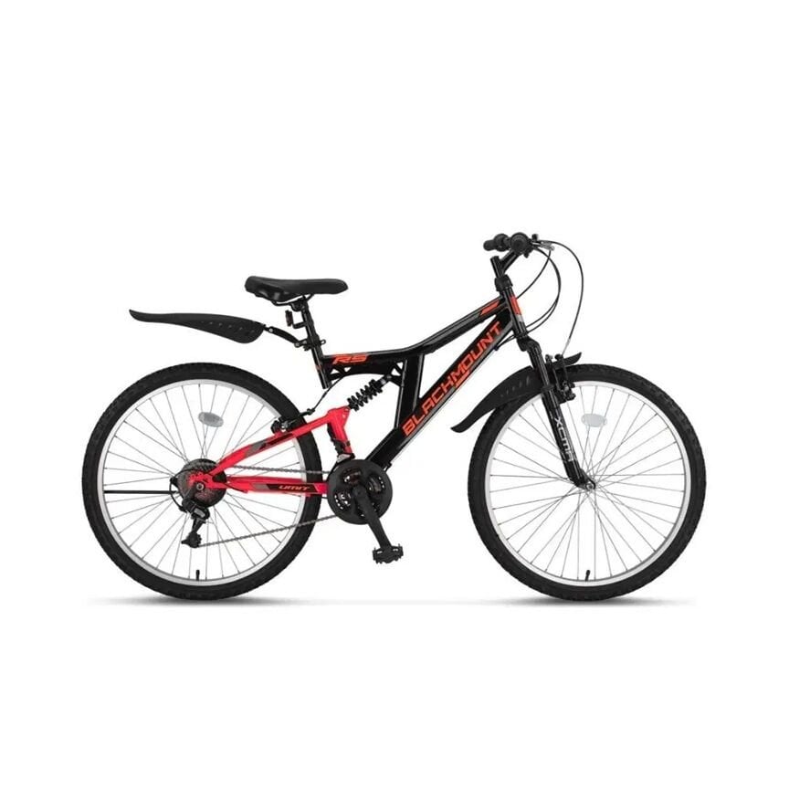 Ümit Blackmount - 26 Jant Çift Amortisörlü 21 Vites Çocuk Bisikleti - Siyah Kırmızı